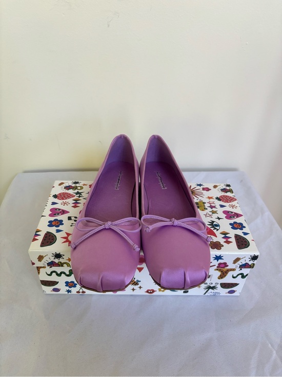 Jeffrey Campbell Shoes - Jeffery Campbell Lilac Purple Satin Ballet Flats Sz 9 Womens New with box